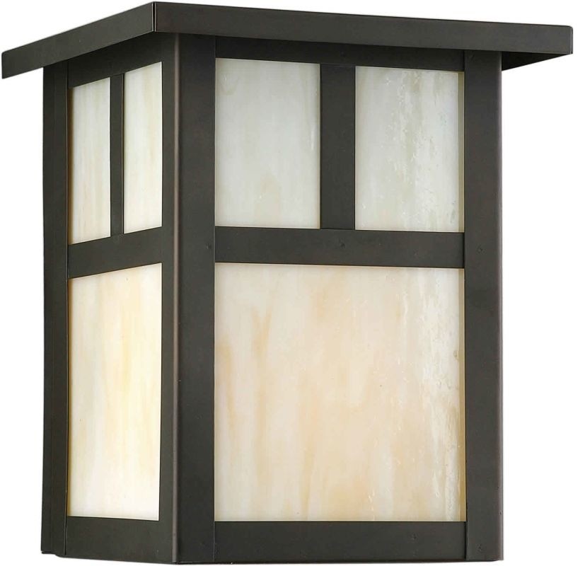 Forte Lighting 1 Light Brass Outdoor Wall Lantern in Royal Bronze   Craftsman   Outdoor Wall Lights And Sconces   by Buildcom  Houzz