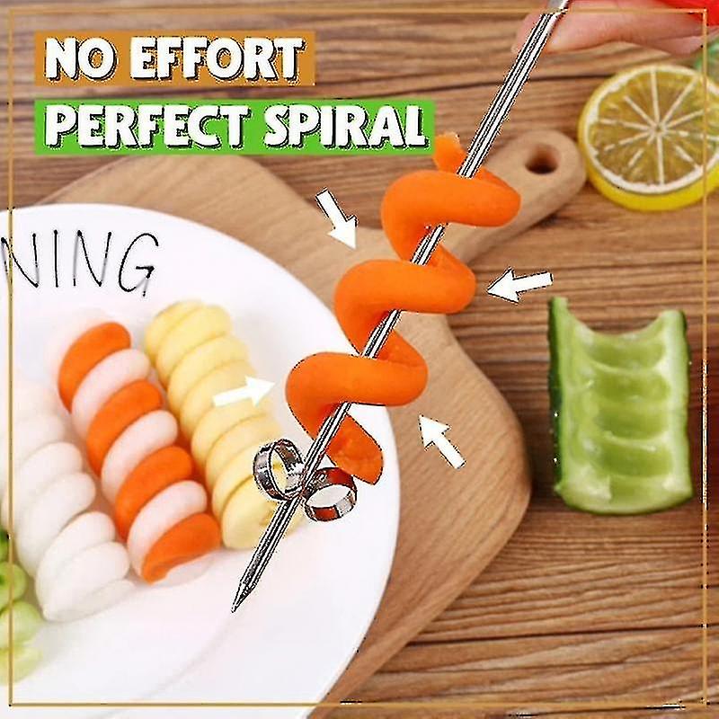 Potato Spiral Cutter Manual Roller French Fry Cutter Making Twist Shredder Grater Kitchen Gadget Coo