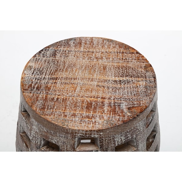 Boraam Hampton Weathered Walnut Side Table