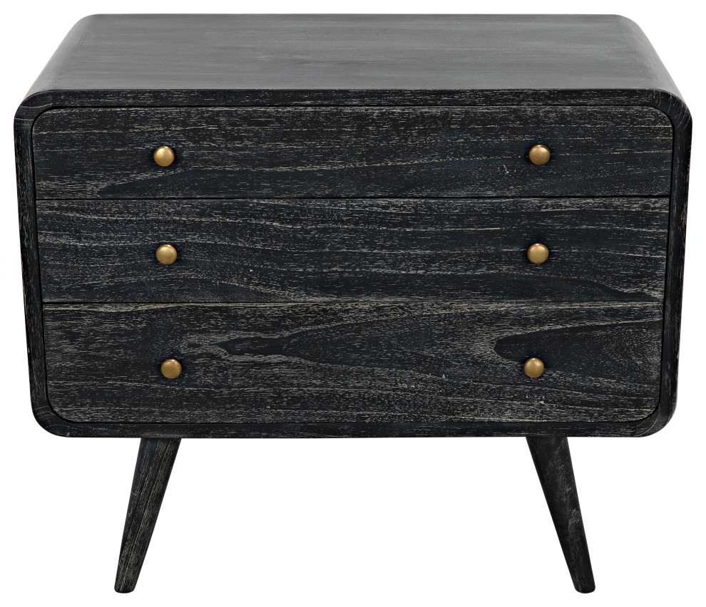 Bart Chest  Cinder Black   Midcentury   Accent Chests And Cabinets   by Noir  Houzz