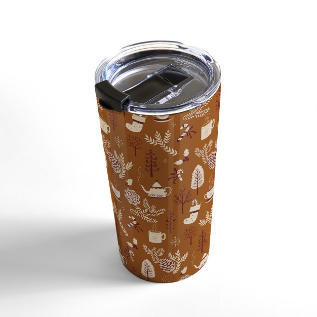 Pimlada Phuapradit Christmas Woods 2 20 Oz Stainless Steel Travel Mug Deny Designs