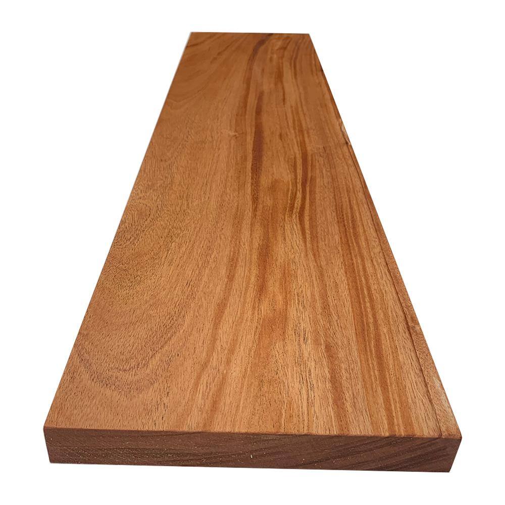 Swaner Hardwood 2 in. x 12 in. x 8 ft. African Mahogany S4S Board OL08110896MA