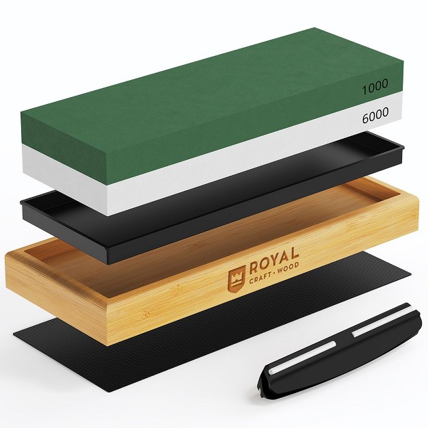 Royal Craft Wood Premium Whetstone Knife Sharpening Kit