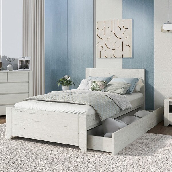 Simple Style Stone Gray Wooden Bedroom Sets - - 37893686