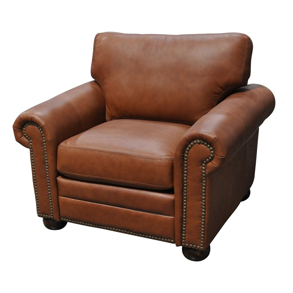 Mojave Ultra Comfort Genuine Leather Sofa and Chair Set