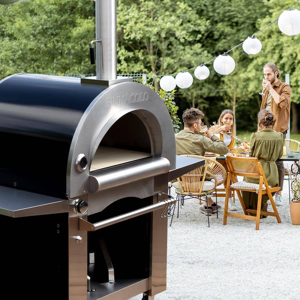 PINNACOLO IBRIDO (Hybrid) Wood and Gas Outdoor Pizza Oven with Accessories PPO-1-03