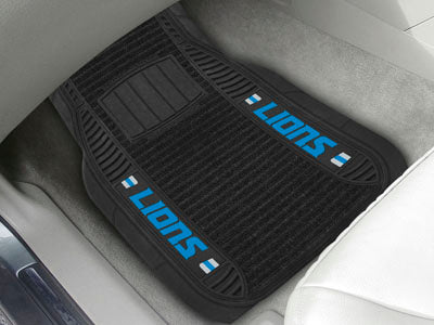 Detroit Lions Two-Piece Deluxe Car Mat Set - No Size