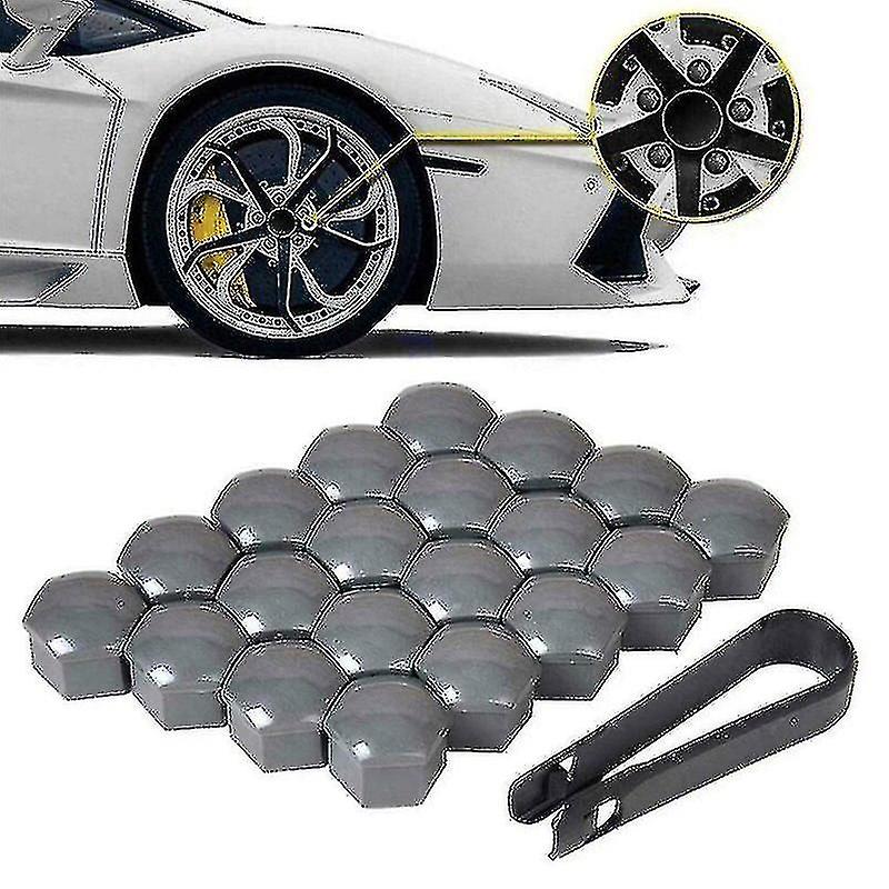 20pcs 17mm/19/21mm Car Wheel Nut Caps Abs Auto Trim Tyre Wheel Nut Cover Screw Bolt Protection Covers Screw Protector