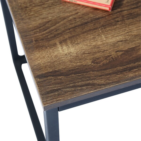 Homylin Facto Composite Square End Table - Dark Brown