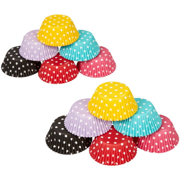 Wilton 415 2286 Assorted Polka Dot Cupcake Liners ...