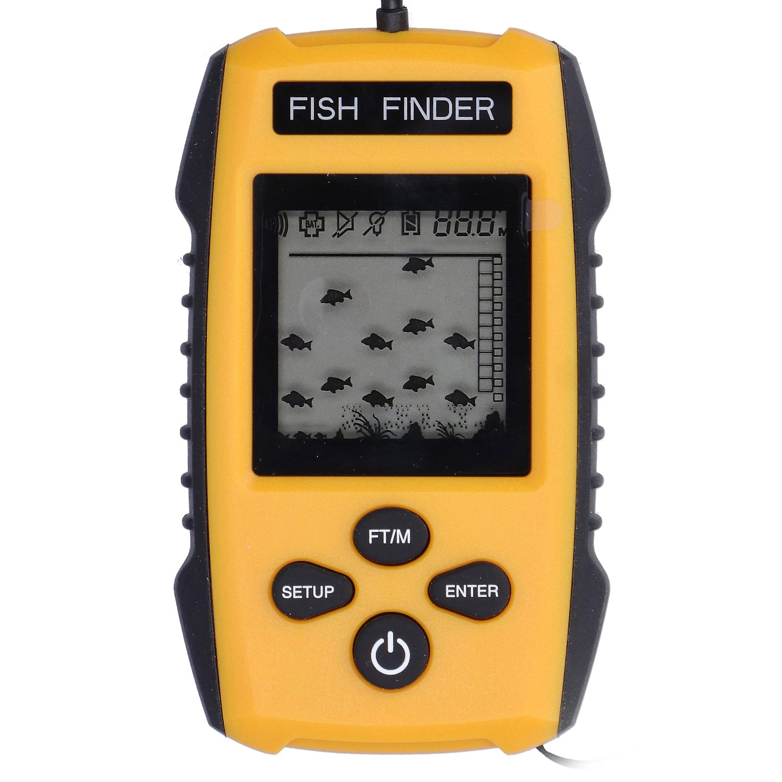 Fish Finder Lcd Led Visual Echo Sounder Alarm Fishing Transducer For Outdoor Activity