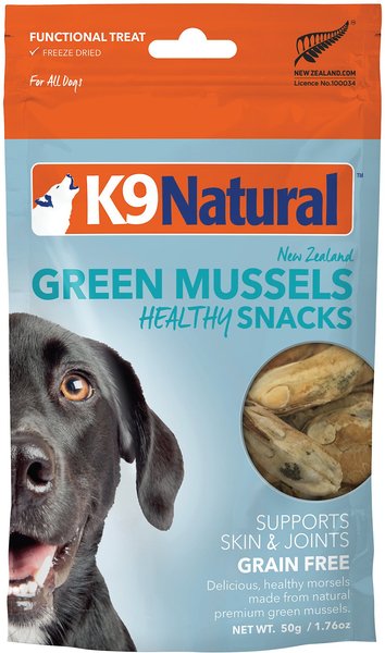 K9 Natural Healthy Snacks Green Mussels Freeze-Dried Dog Treats