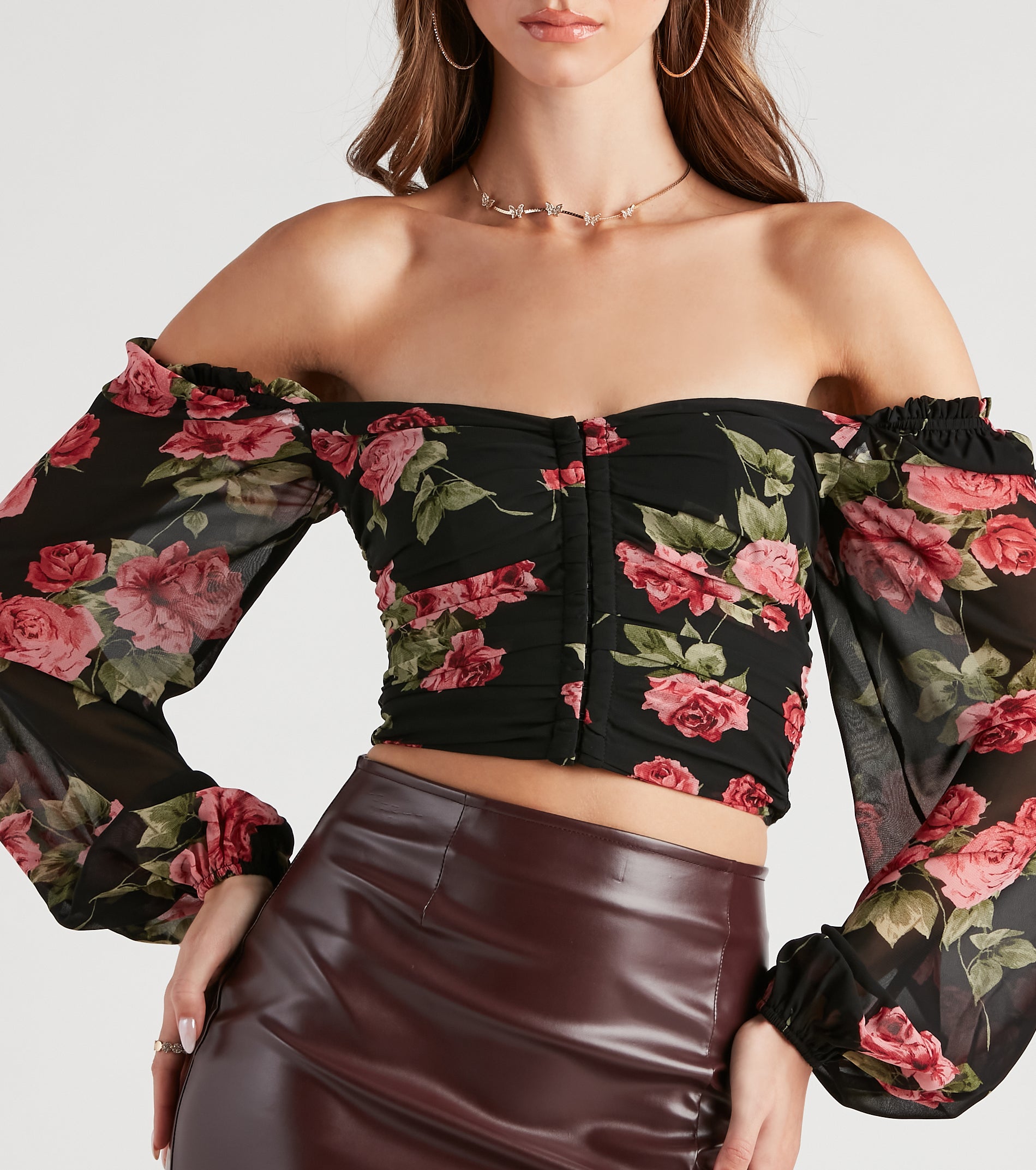 Amp Up The Romance Floral Corset Top