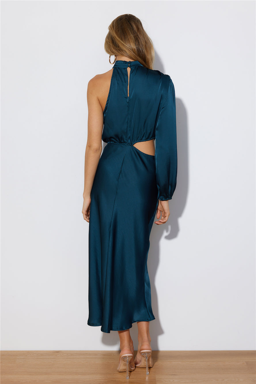 Won Over Midi Dress Teal