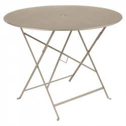 Table de jardin pliante ronde métal 4 personnes - Bistro FERMOB