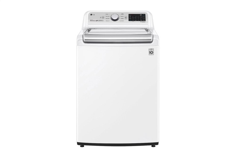 Lg WT7305CW 4.8 Cu. Ft. Mega Capacity Smart Wi-Fi Enabled Top Load Washer With Agitator And Turbowash3D™ Technology