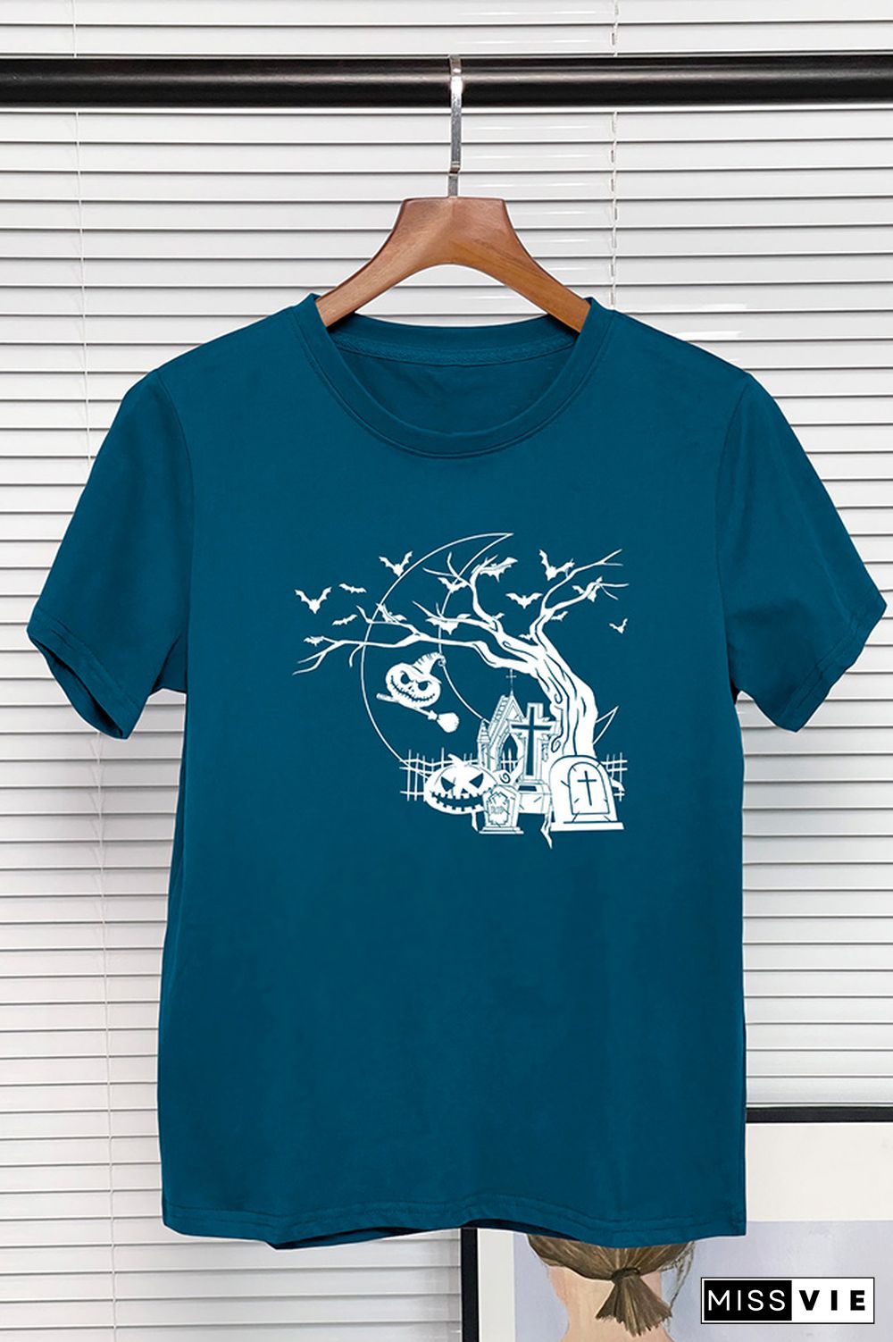 Halloween Pumpkin Tree Graphic Tee