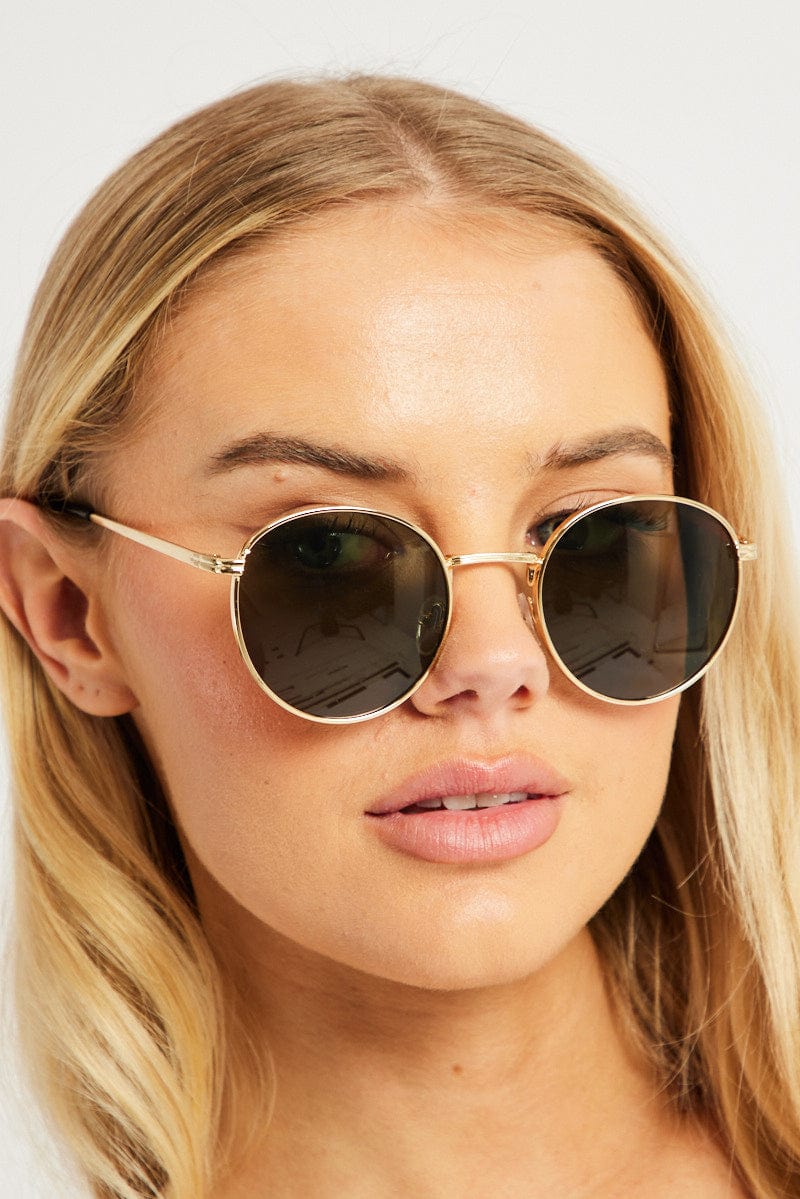 Green Round Sunglasses