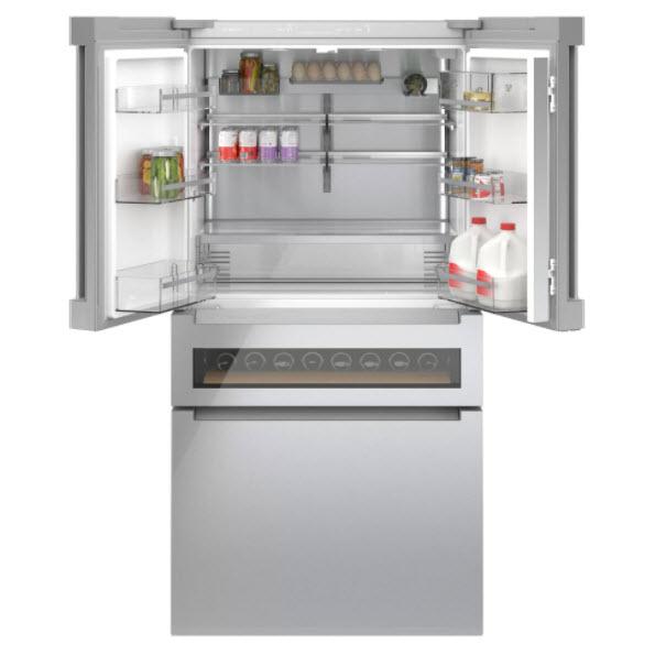 Bosch 36-inch, 20.5 cu.ft. Counter Depth French 4-Door Refrigerator with FlexBar™ B36CL81ENG