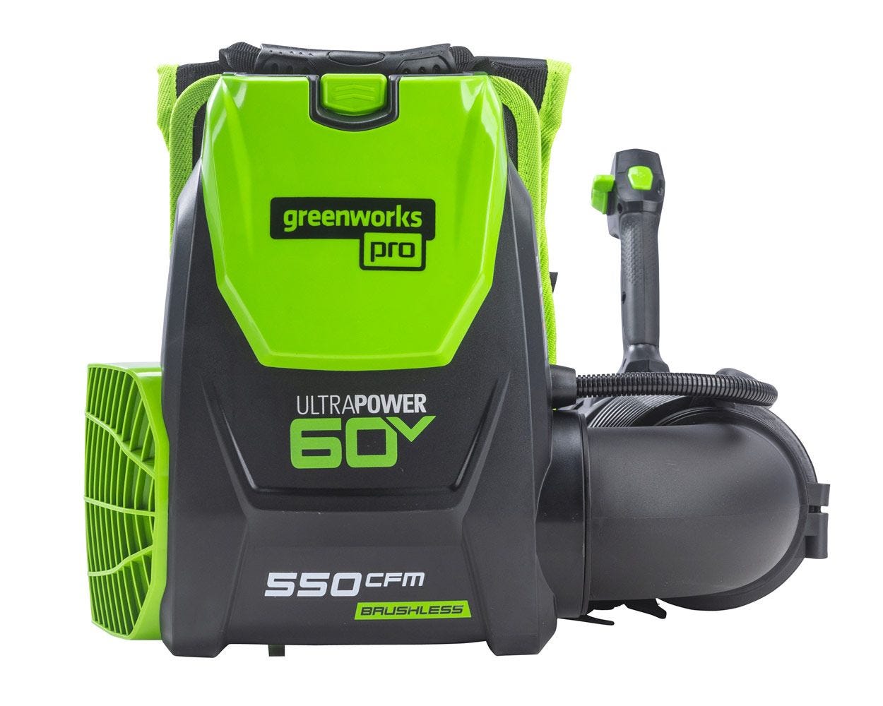 60V Backpack Blower 550 CFM  Battery | Greenworks Tools