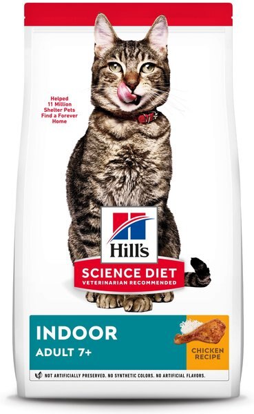 Hill's Science Diet Adult 7+ Indoor Chicken Recipe Dry Cat Food