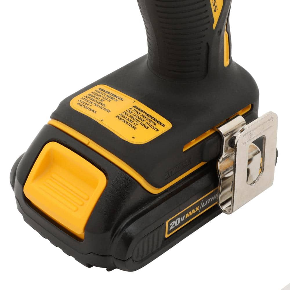 DEWALT ATOMIC 20V MAX Cordless Brushless Compact 1/4 in. Impact Driver, (2) 20V 1.3Ah Batteries, Charger, and Bag DCF809C2