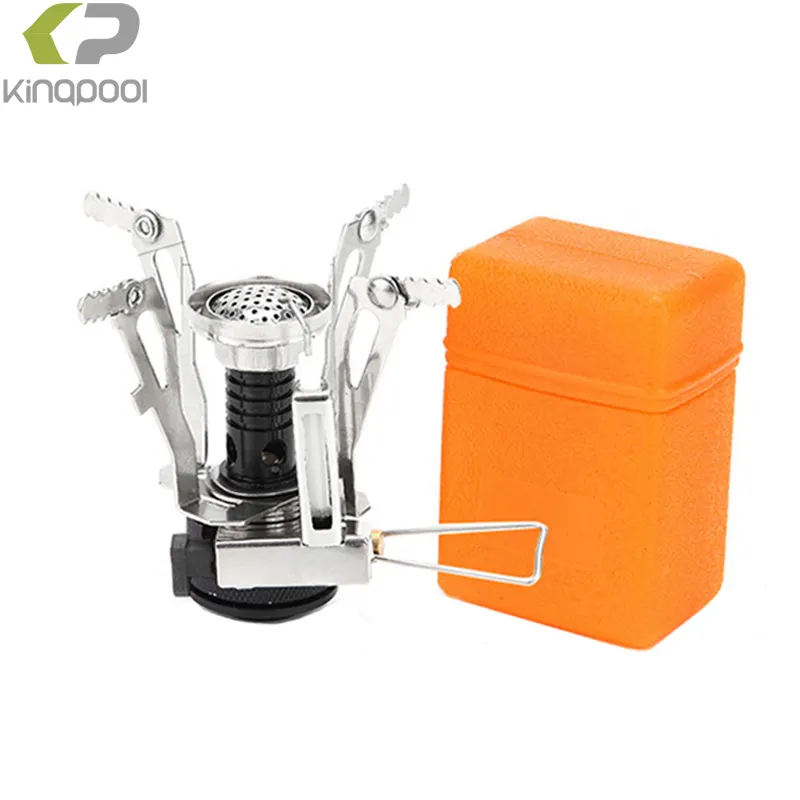 Kingpool Portable Outdoor Suitcase Furnace Gas Stove Mini Picnic Single Burner Butane Propane Cassette Camping Gas Stove