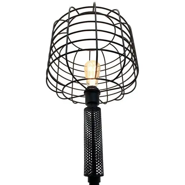 ACME Marek Floor Lamp in Black