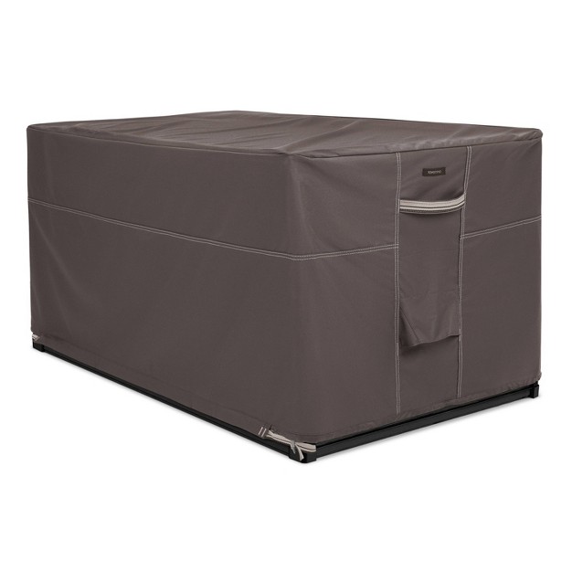 Classic Accessories Ravenna Water resistant Patio Deck Box Cover Dark Taupe