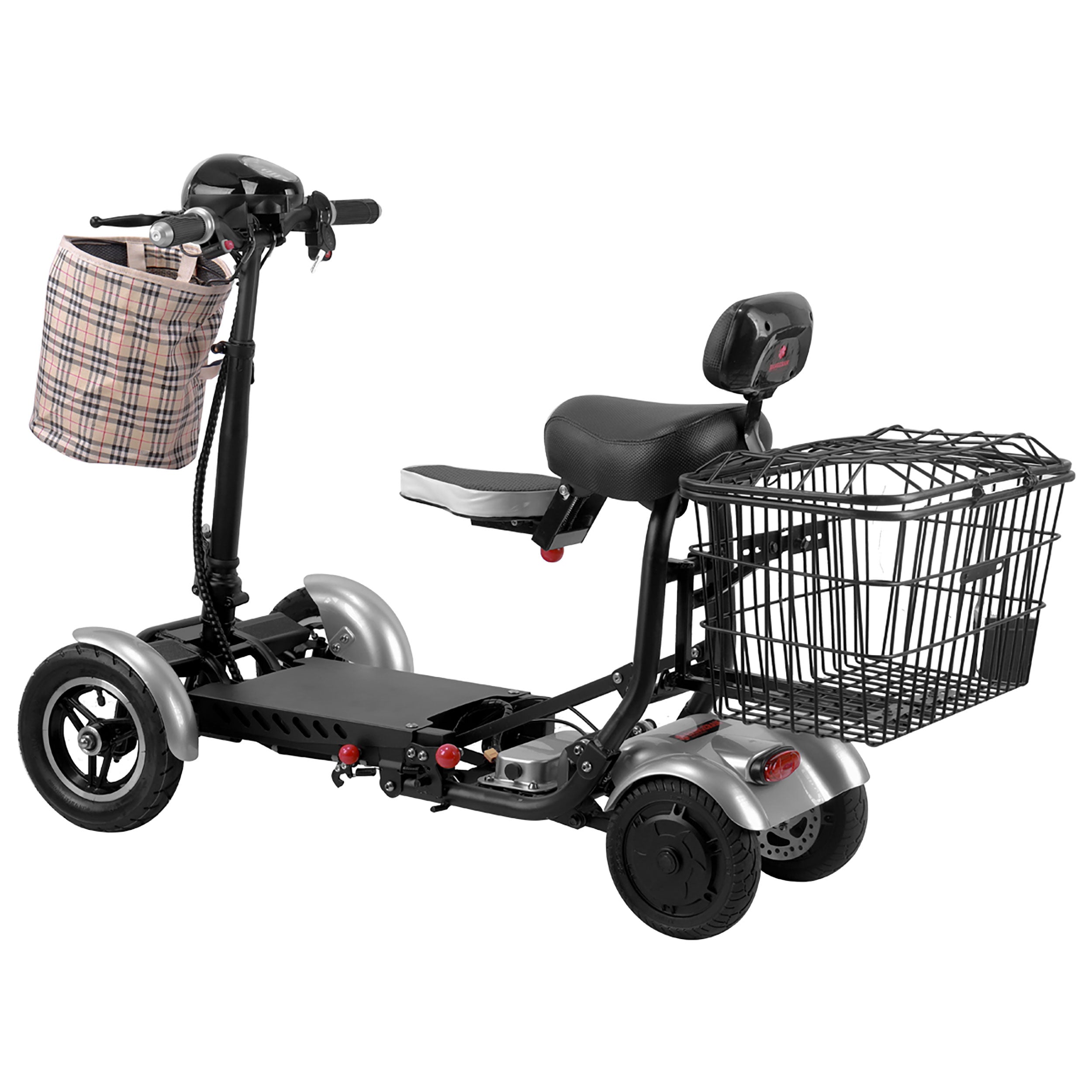 Electric Motorized Compact Medical Scooter 265 lb Capacity Airline Friendly