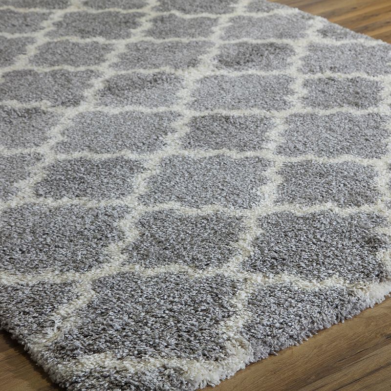 Rugs America Feather Shag Quatrefoil Rug