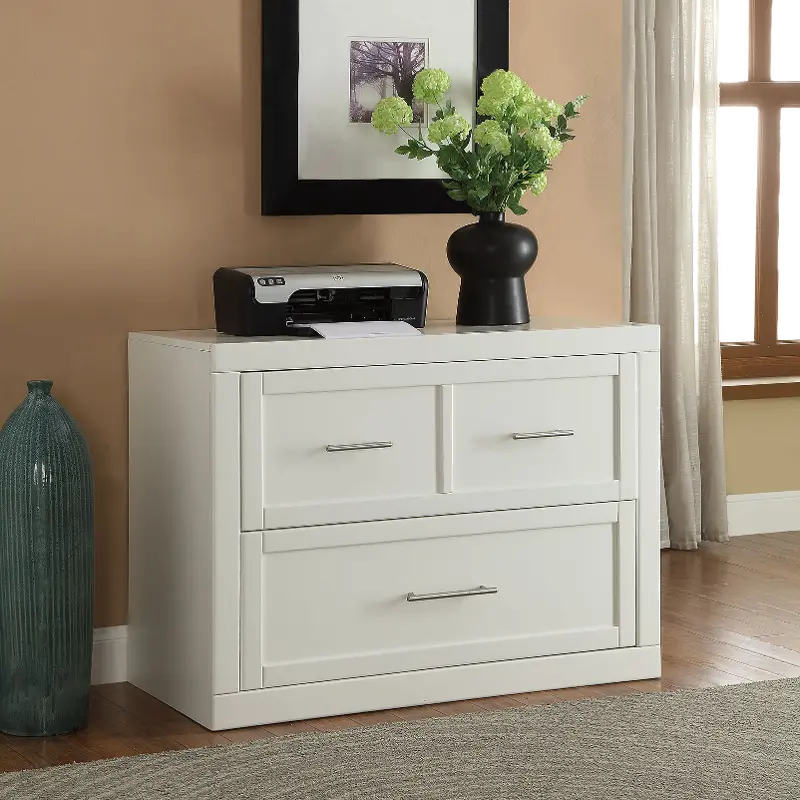 Catrina White 2 Drawer Lateral File Cabinet