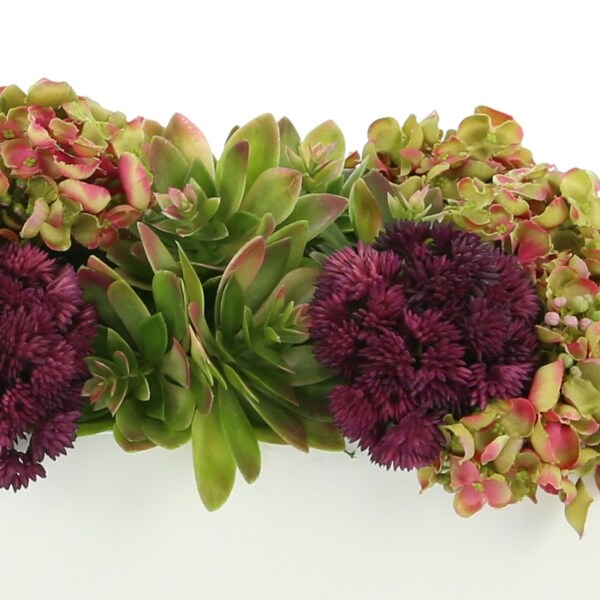 Sedum and Thistle Arranged in Rectangular Planter