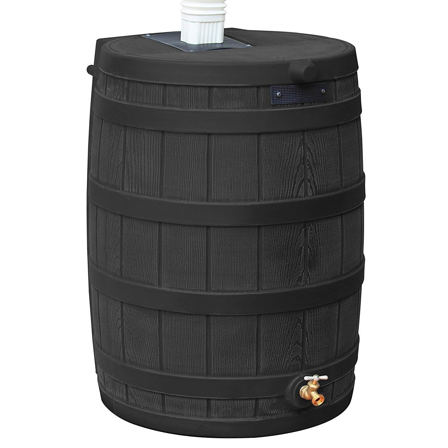 Good Ideas Rain Wizard 50 Gallon Plastic Rain Barrel Water Collector (2 Pack)