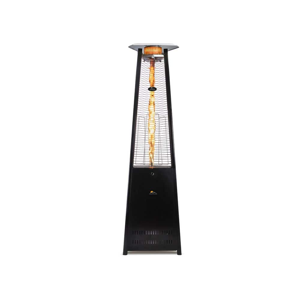 Paragon Outdoor 92.5 in. 42,000 BTU Black Vesta Patio Flame Tower Heater OH-BL42-8M