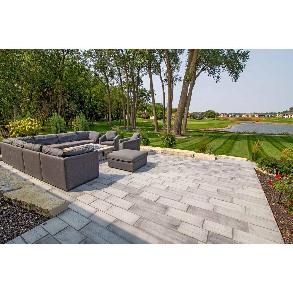 Silver Creek Stoneworks Barn Plank 35 in. x 9.75 in. x 2 in. Weathered Gray Concrete Paver (20-Piece47.40 sq. ft.Pallet) 3420