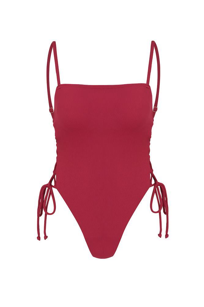 HELLO MOLLY Cubana Night Swimsuit Wine