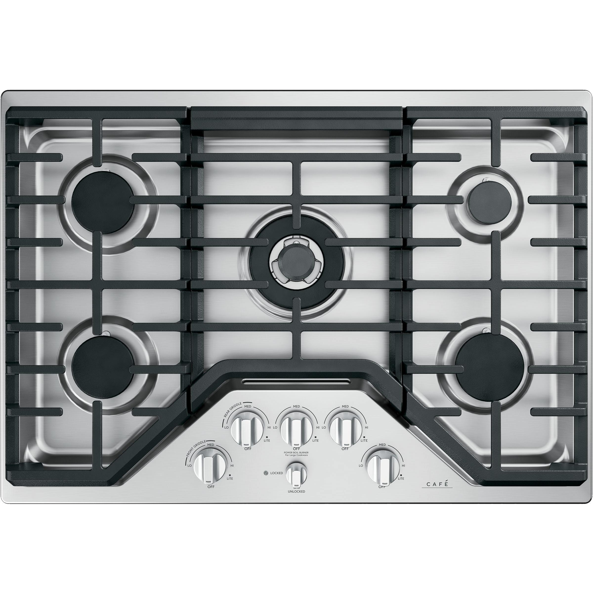 Caf¨¦ 30-inch Built-In Gas Cooktop CGP95302MS1