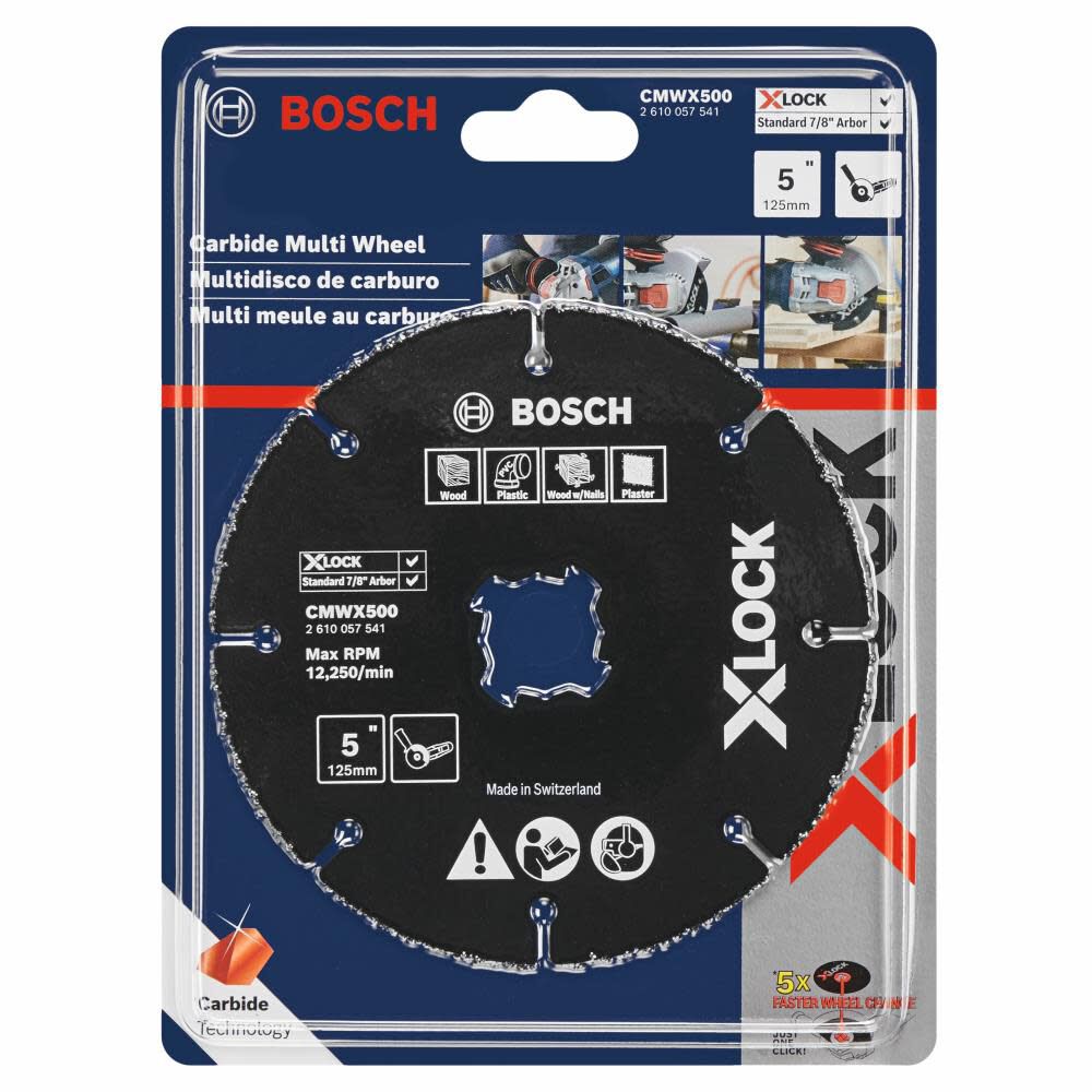 Bosch X LOCK Carbide Multi Wheel 5