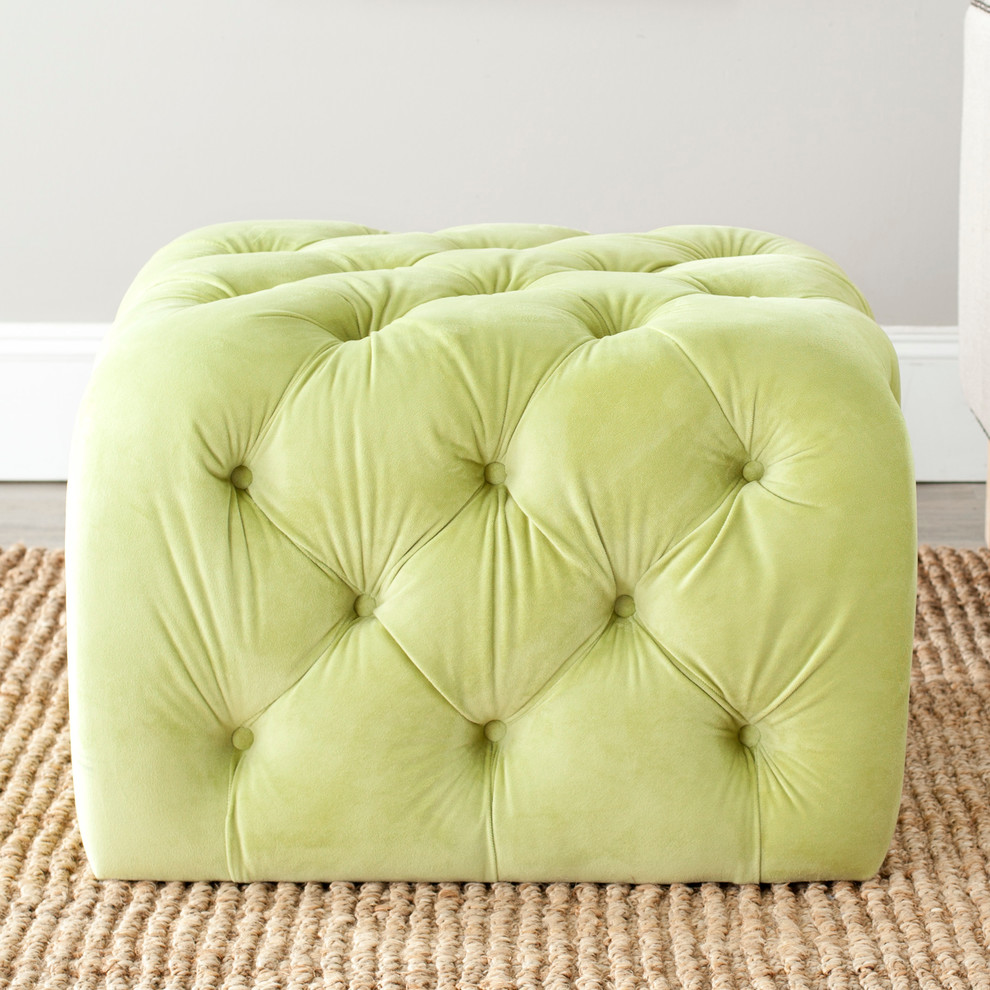 Safavieh Kenan Ottoman   Contemporary   Footstools And Ottomans   by Safavieh  Houzz