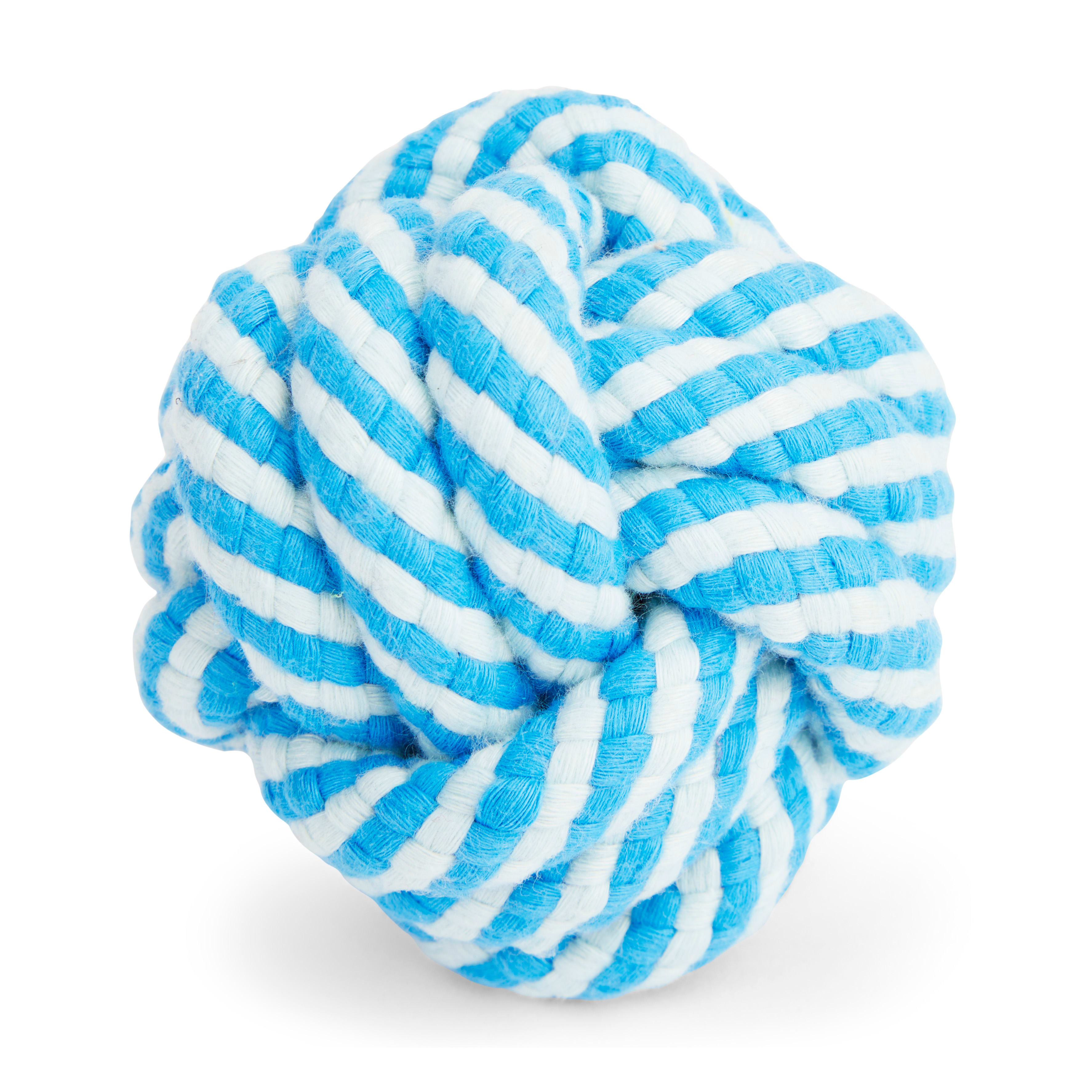 Leaps  Bounds Twisted Rope Ball Dog Toy， X-Small