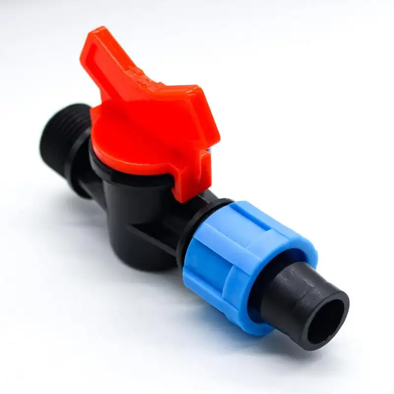 16Mm 20Mm Irrigation  System Plastic Drip Tape Connectors And Hose Control Valves Plastic Mini Barb Female/