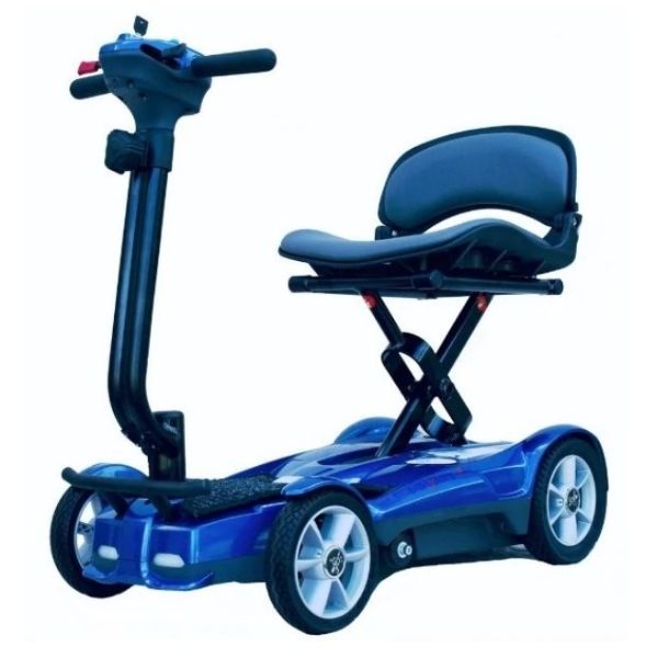 EV Rider Transport AF 4 Wheel Hands Free Folding Mobility Scooter - Lightweight, Travel Approved, Anti Flat Tires For Seniors