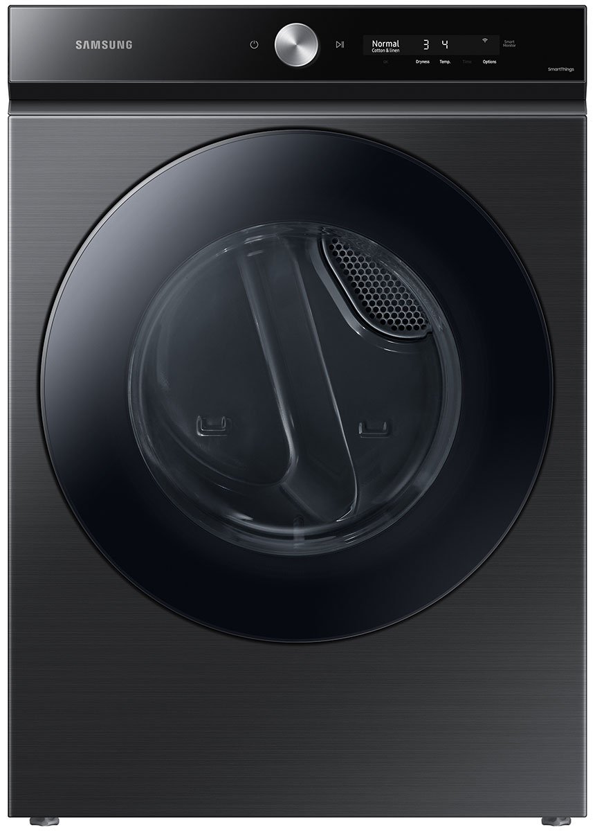  Bespoke 7.6 Cu. Ft. Brushed Black Ultra Capacity Gas Dryer With Super Speed Dry And AI Smart Dial