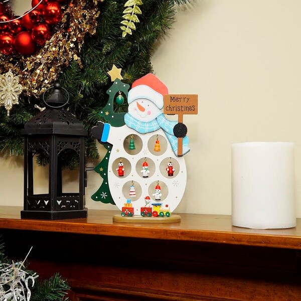 Snowman CutOut Ornament Holder Merry Christmas Decoration