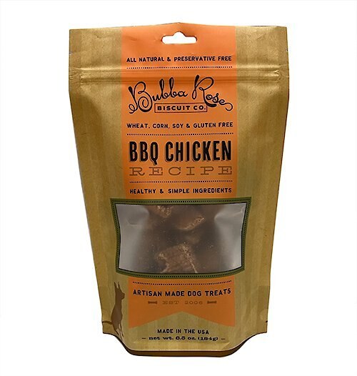 Bubba Rose Biscuit Co. BBQ Chicken Dog Treats， 6.5-oz bag