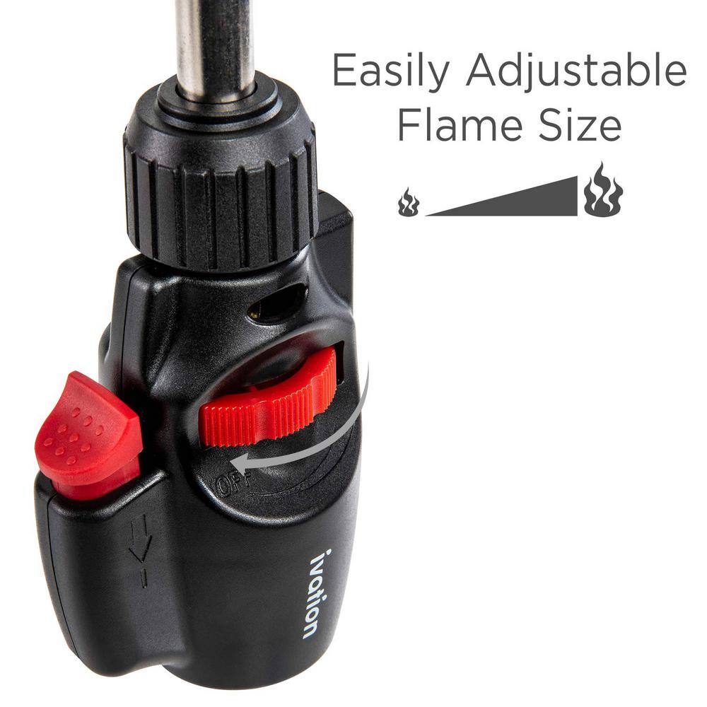 Ivation Propane Torch Torch Lighter with Trigger-Start Ignition and Adjustable Flame IVATSPT08