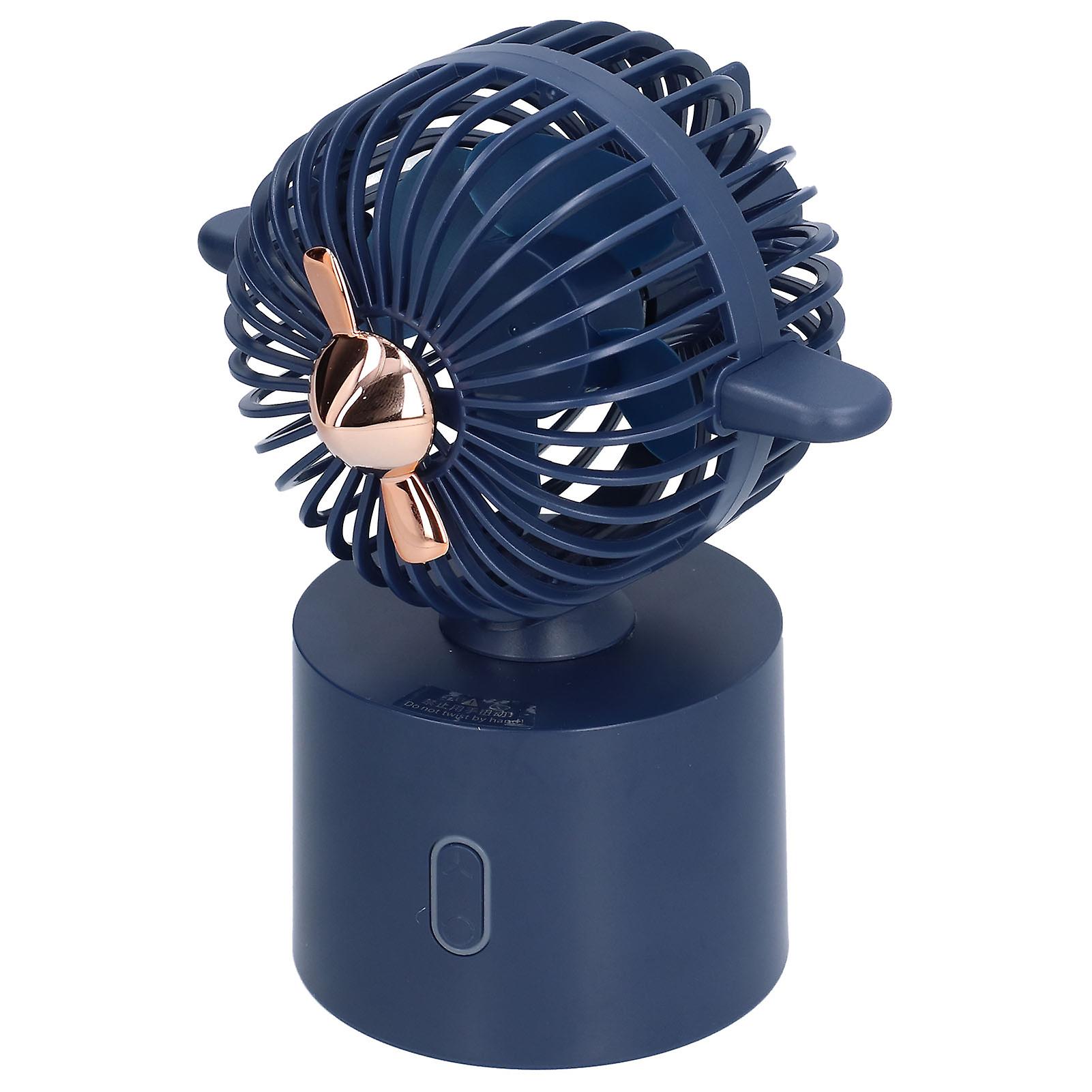 Airplane Small Fan Shaking Head Usb Charging Desktop Low Noise Mini Powerful Wind Portable Fan