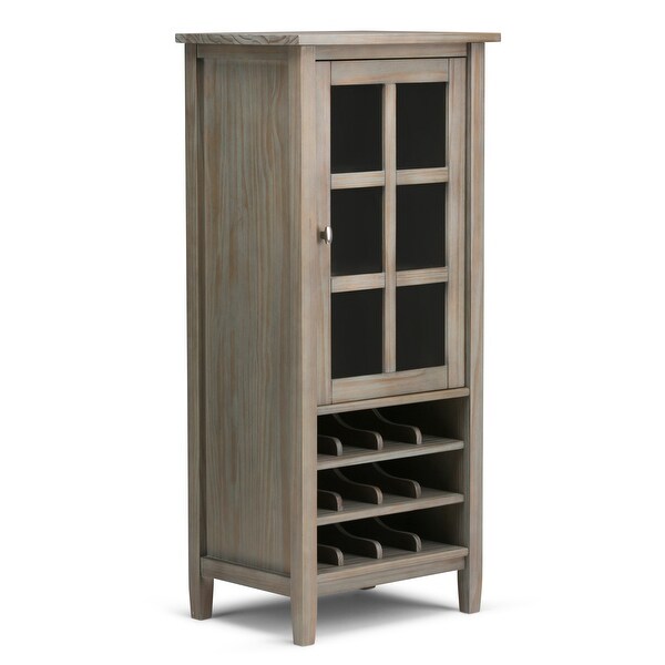 WYNDENHALL Norfolk 12-Bottle SOLID WOOD 23 inch Wide Transitional High Storage Wine Rack