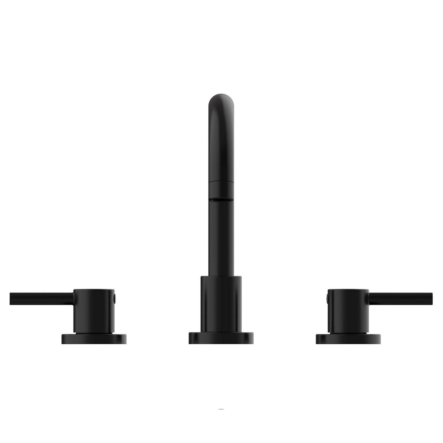 Design House Eastport II Widespread Bathroom Faucet in Matte Black